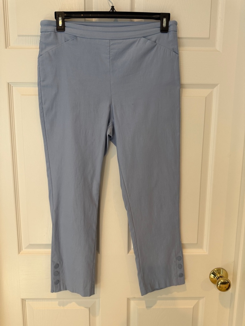 Tribal Light Blue Capri Pants
